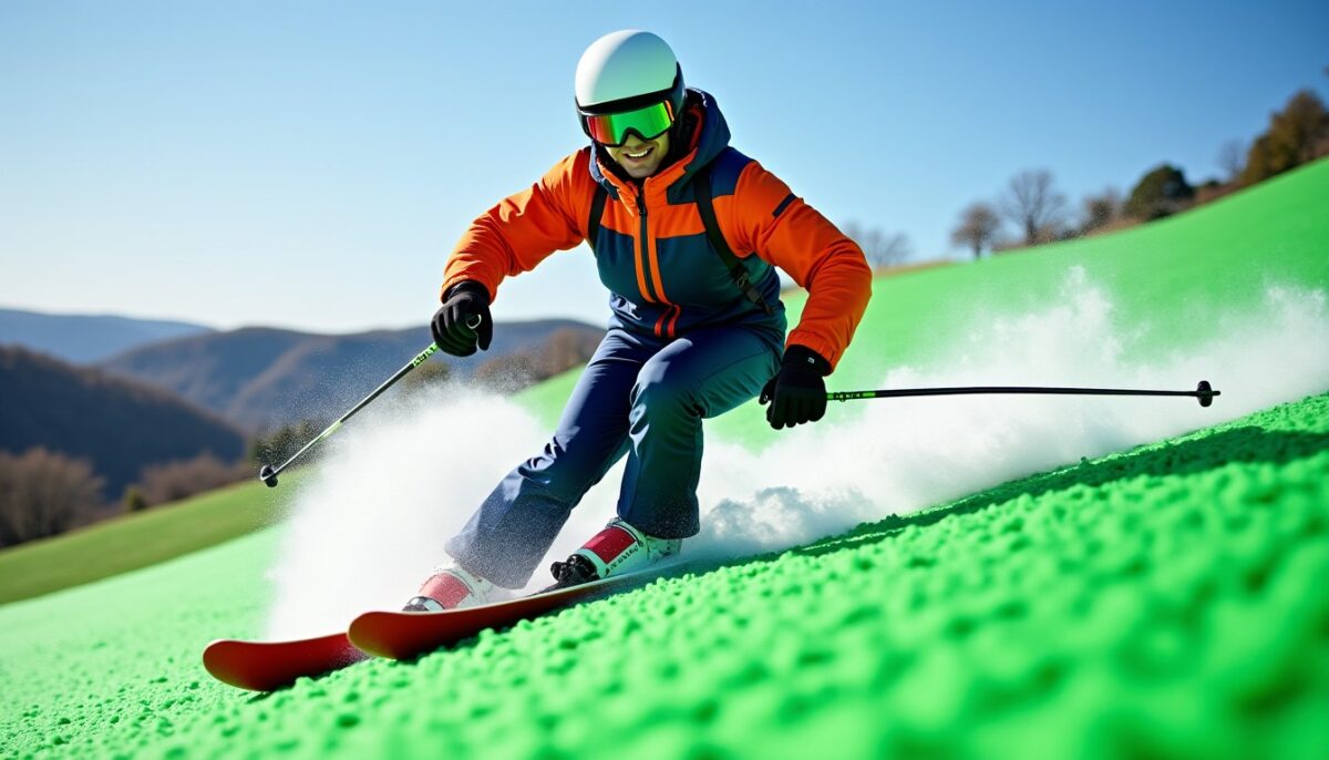 Le « Dry Ski » : Découvrez le ski sur pistes synthétiques et profitez de la glisse toute l'année sans neige